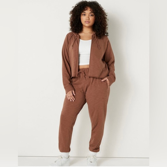 Victoria’s Secret PINK Summer Lounge Cotton Zip-Up Hoodie Size XXL - Picture 3 of 12